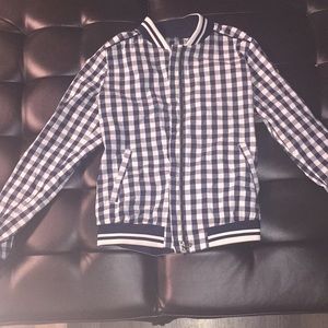 A checker short jacket